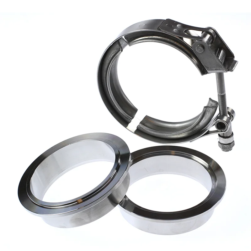2.25" v-band set Rostfritt Quick Release Snabb leverans
