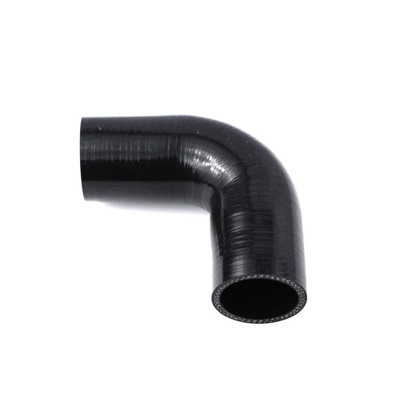 Bästa pris Silikonslang 90° 64mm (2,5tum) - Svart
