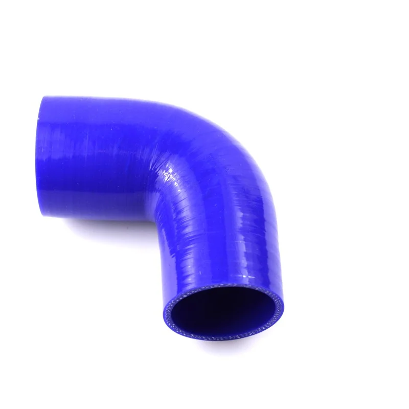 Fynd Silikonslang Reducering 90° 76-89mm - Blå