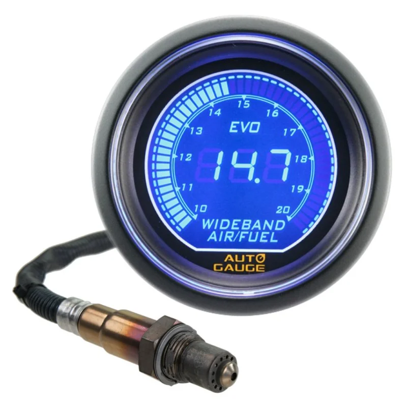 Auto Gauge Mätare Digital 52mm Bredbandslambda Rea