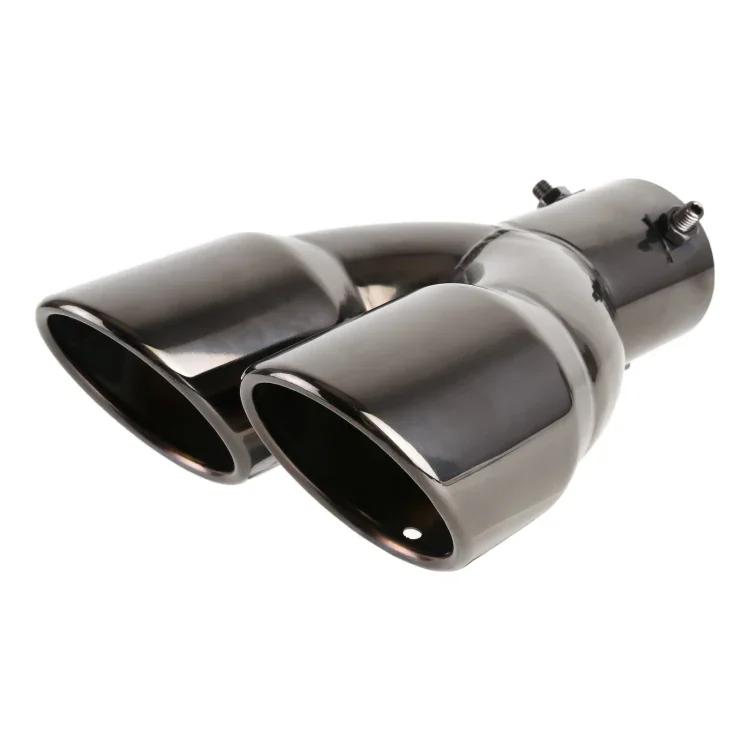 Universal Car Styling Stainless Steel Straight Exhaust Tail Muffler Tip Pipe, Inside Diameter: 6cm, Straight Inside Diameter: 6cm (Grey), Straight Inside Diameter: 6cm (Blue), Straight Inside Diameter: 6cm(Silver) Sista chansen