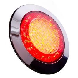Baklampa LED kromring 12V Fynd