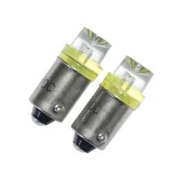 Lågt pris LED-lampor BA9s/T4W - Gul-orange (2-pack)