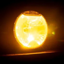 LED Blixtljus / Strobe för hålmontering (Orange, singel) Nyhet