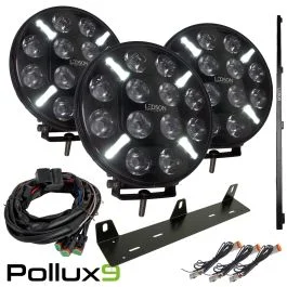 Premium Pollux9 Gen2 Trinity D&S LED-extraljuspaket (12 V)