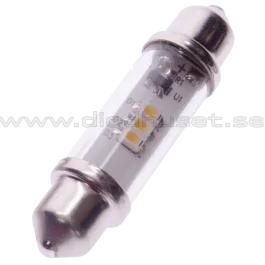 Spollampa, 42 mm, varmvit, 3 LED Snabb leverans