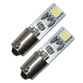 Populärt val BAX9s/H6W, 2 SMD, Xenonvit, CANBUS (2-pack)